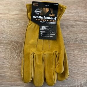 wells lamont leather gloves size medium